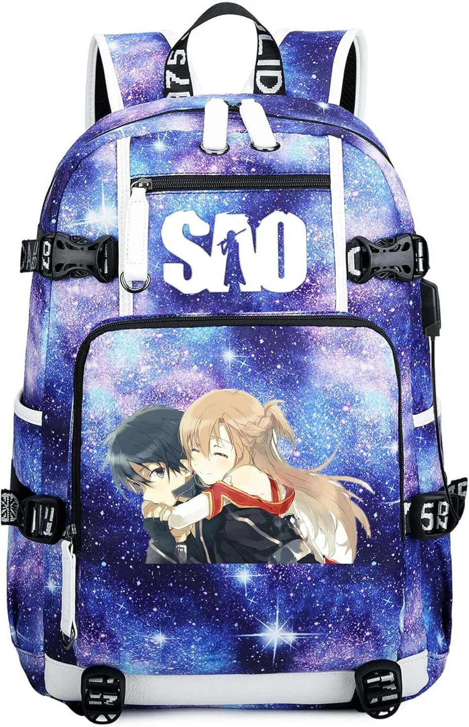 ISaikoy Anime Sword Art Online Backpack Bookbag Daypack School Bag Laptop Shoulder Bag M14