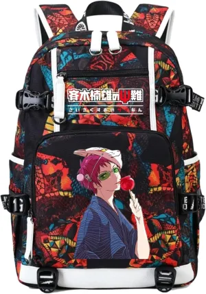 ISaikoy Anime The Disastrous Life Of Saiki K Backpack Shoulder Bag Bookbag Daypack School Bag 11