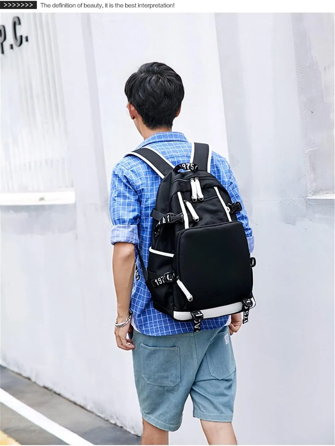 ISaikoy Anime Toilet Bound Hanako kun Backpack Satchel Bookbag Daypack School Bag Shoulder Bag