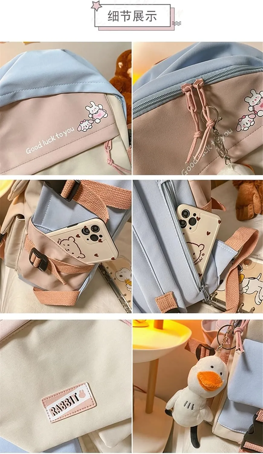 ISaikoy Anime Toilet-bound Hanako-kun Backpack Students Bookbag Shoulder School Bag Daypack Laptop Bag 13