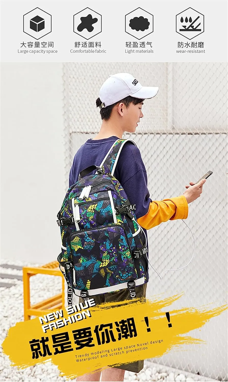 ISaikoy Game Plants vs. Zombies Backpack Shoulder Bag Bookbag School Bag Daypack Satchel Laptop Bag Color Blue21
