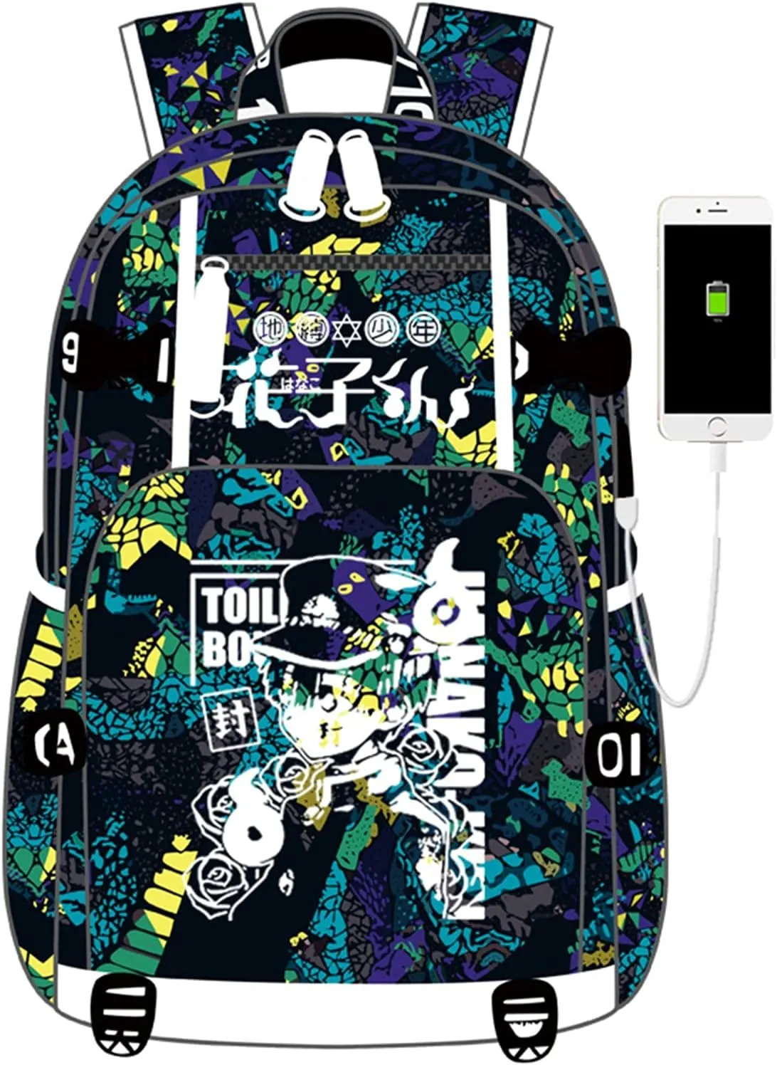 ISaikoy Toilet Bound Hanako kun Backpack Bookbag Daypack School Bag Shoulder Bag Style1