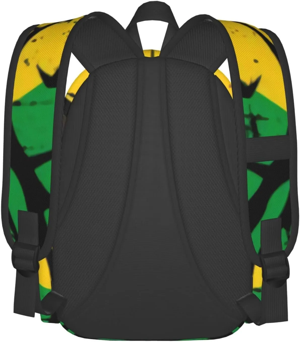 Jamaican Flag Rasta Lion Head Unisex Backpacks 15in Laptop Backpack Multipurpose Double Shoulder Bag For Men Women Gifts