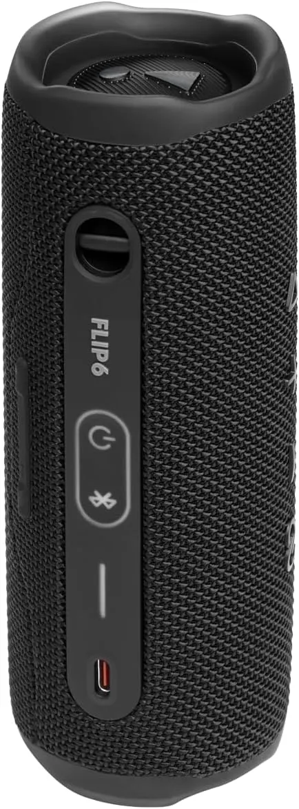 JBL FLIP 6 Waterproof Portable Speaker Bundle with gSport Silicone Sleeve (Black)