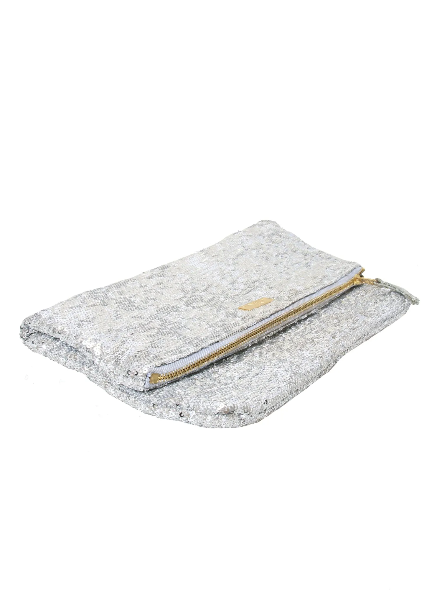 Jenny Fold Sequinned Clutch Bag