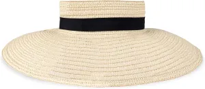 Jessica Simpson Women's Packable Straw Visor Hat