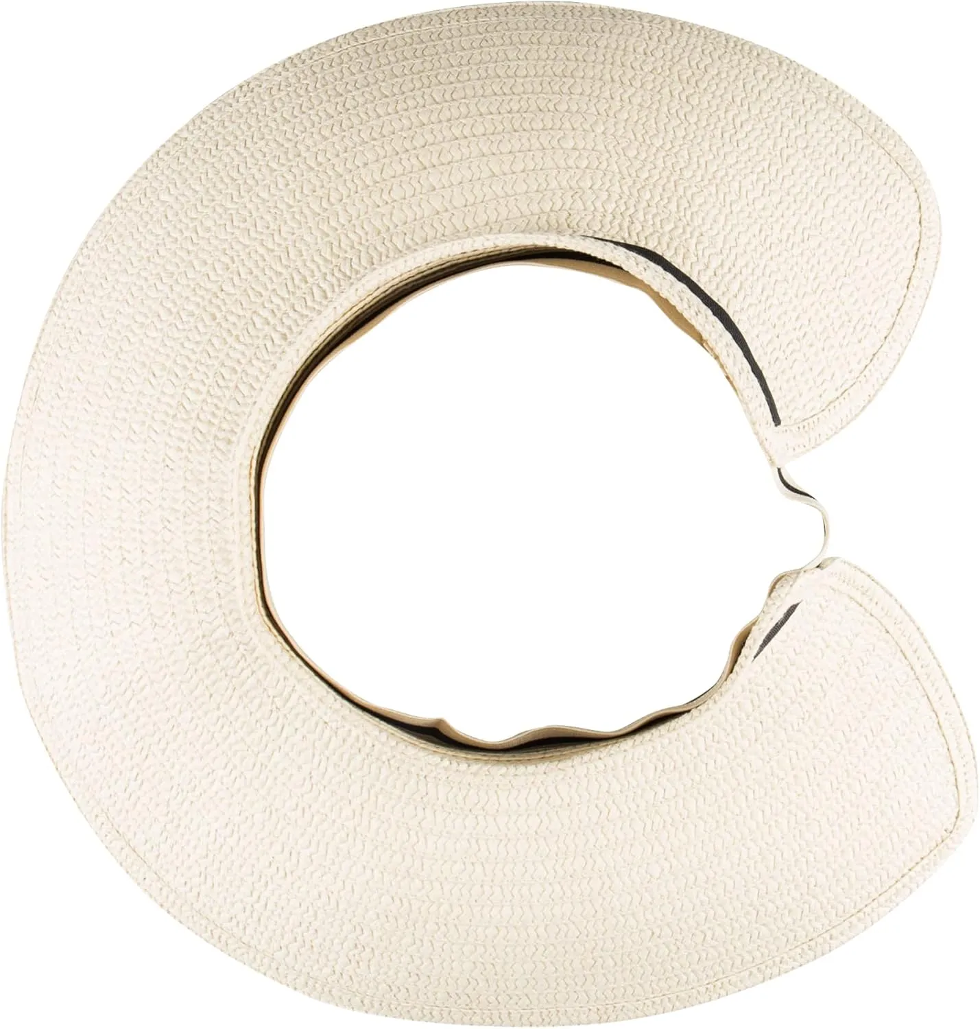 Jessica Simpson Women's Packable Straw Visor Hat