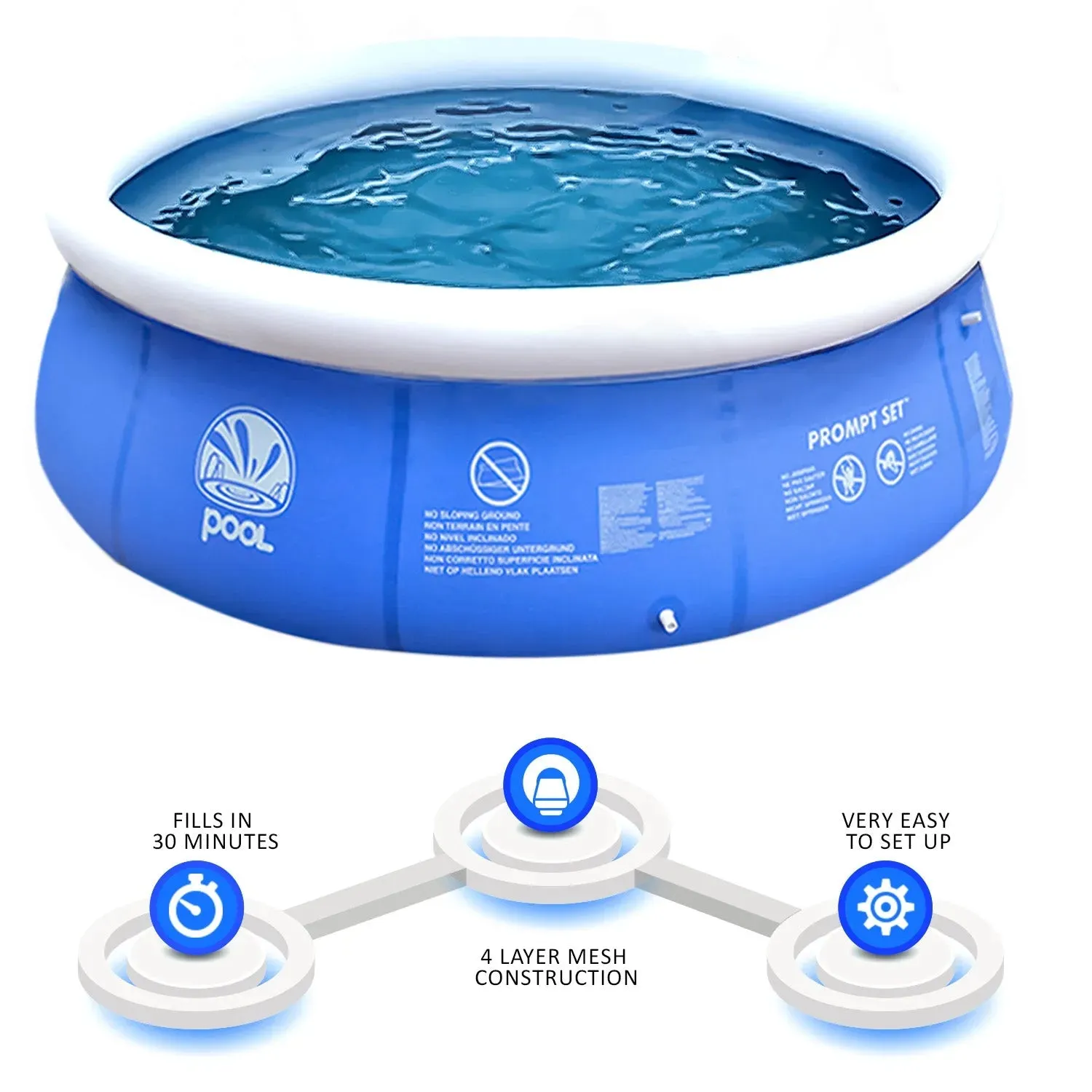 Jilong Inflatable Round Paddling Pool JL010201