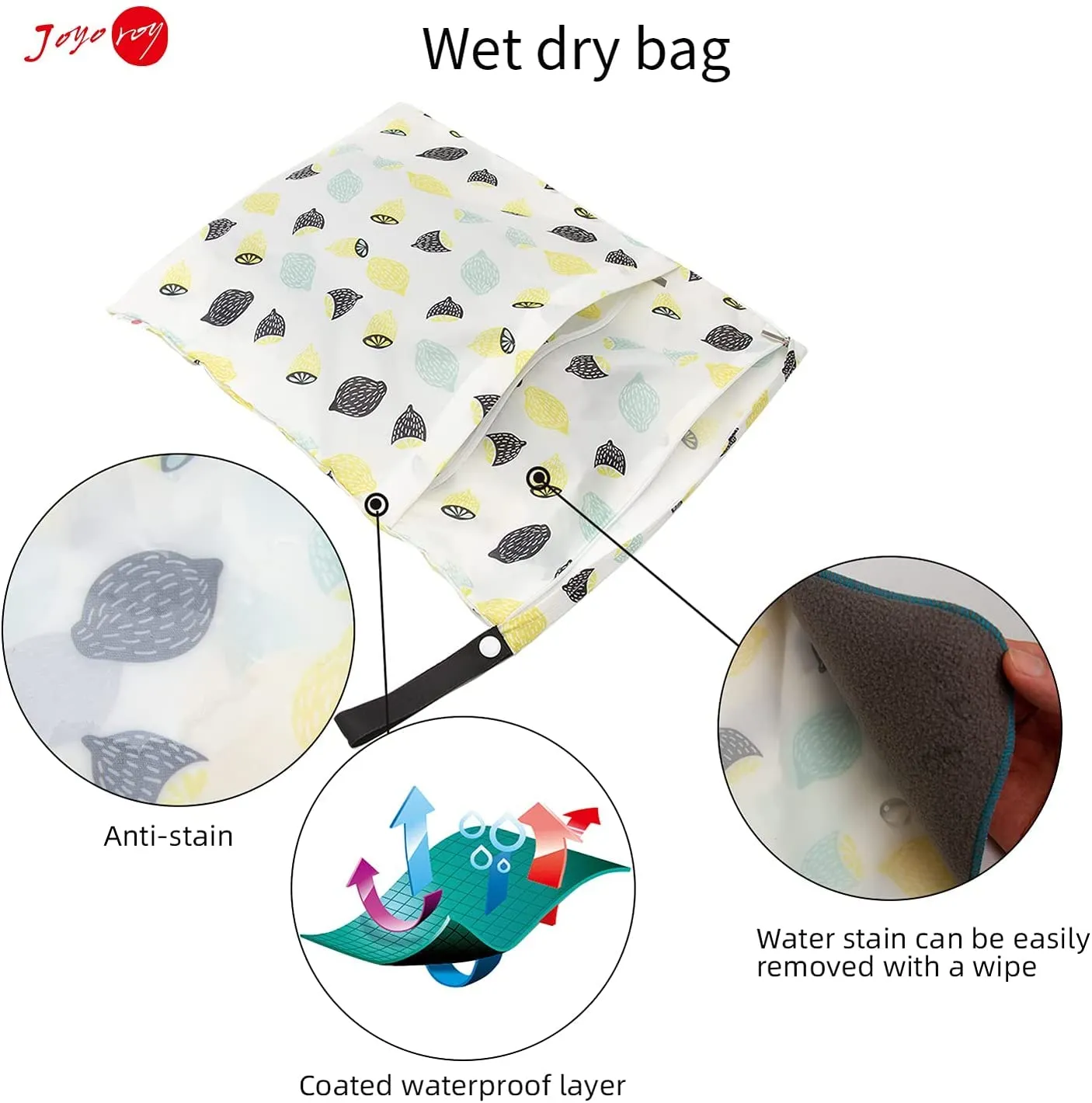 Joyo roy Diaper Wet Bags Baby Wet Bag Wet Dry Bag Wet Bag For Cloth Diapers Wet Bags For Breast Pump Bag Wet Bag Wet Dry Bag For Breast Pump Parts Wet Bag For Swimsuit Cloth Diaper Bag