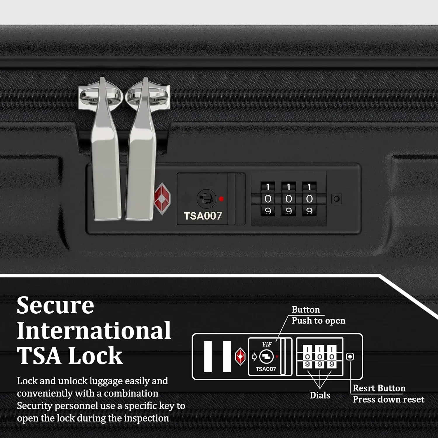 Joyway Carry on Luggage 20 Inch with Front Pocket, PC Hardside Expandable Luggage Set 2 Piece with TSA Lock and Spinner Wheels, Black