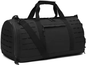 Jungle Leopard 40L Sport Hunting Bag Military Tactical Fitness Hiking Duffle Bag Training Range Bag with Shoes Pocket(HB-BL67-BK)