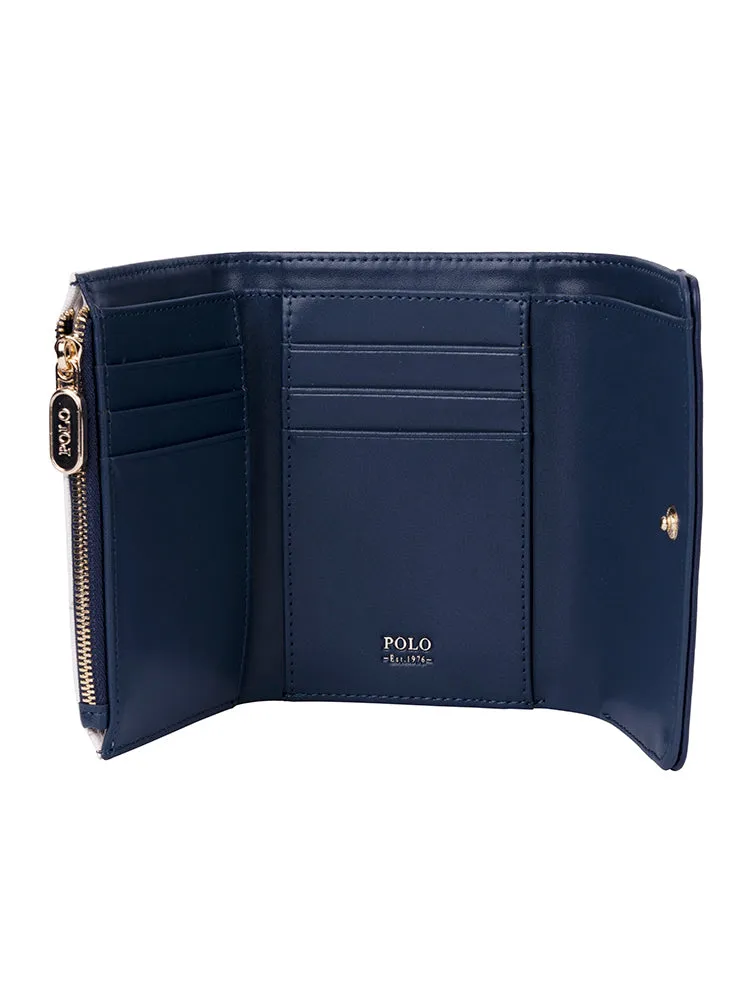 Kensington Compact Trifold Purse - Blue