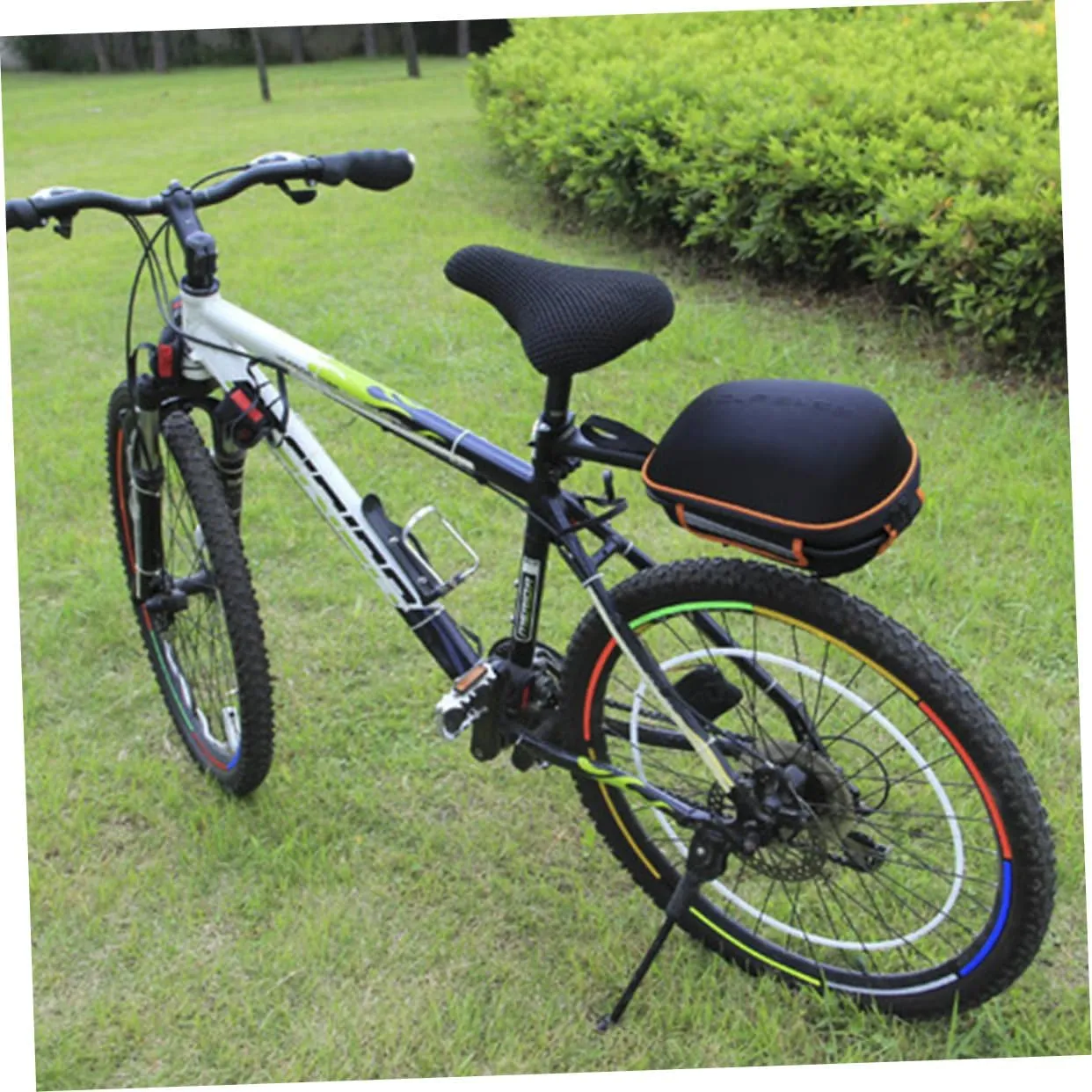 KESYOO Quick Release Pannier Bag Bike Storage Bag Hard Shell Rear Pack Easy Install