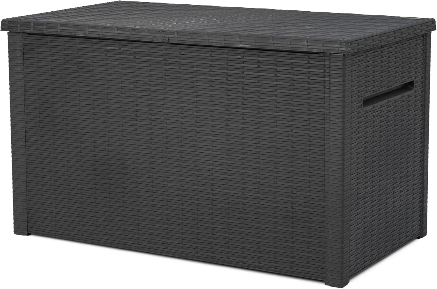 Keter Java XXL 230 Gallon Resin Large Outdoor Storage Box for Patio Storage Box, Outdoor Cushions, Garden Tools and Pool Floats, Dark Grey