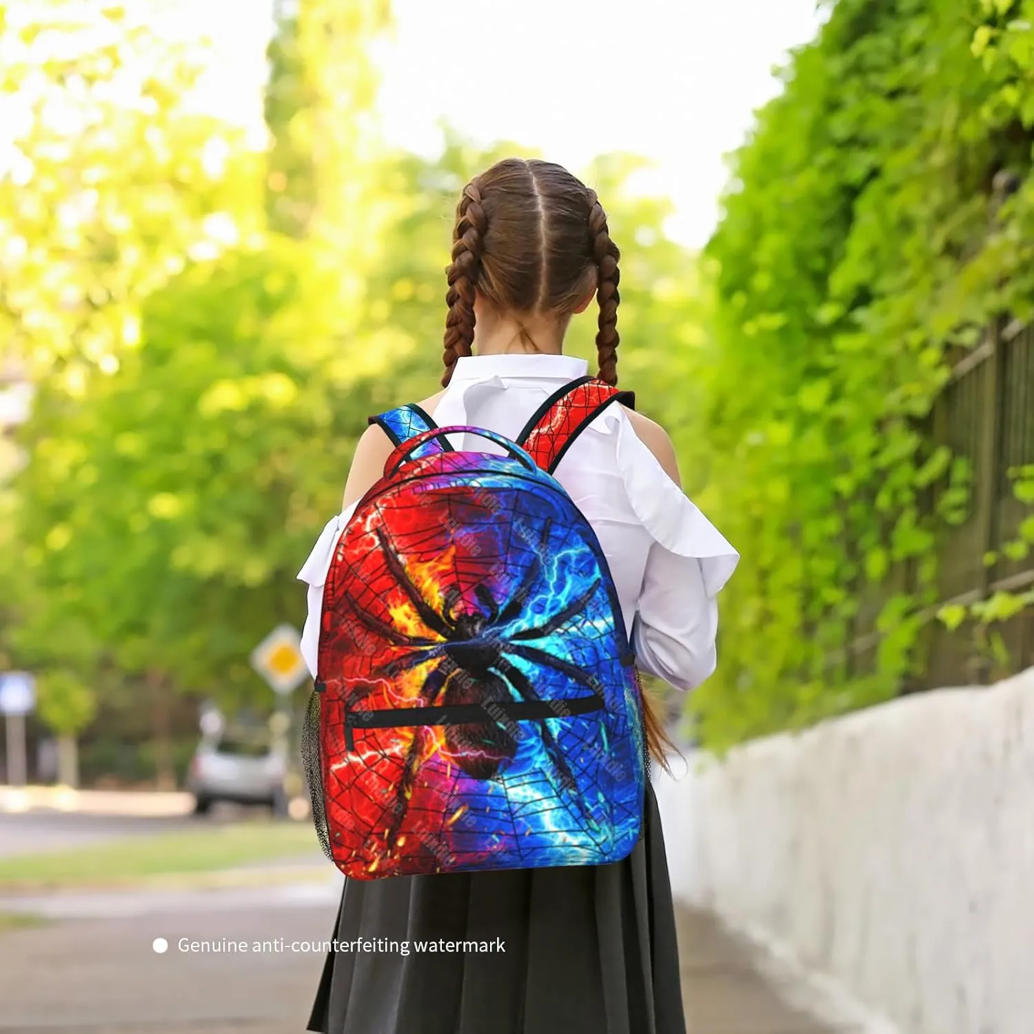 Kids School Backpack Sipder Cartoon Schoolbag Lightweight Waterproof Book Bag for Kids Boys School Bags for Kindergarten Primary Elementary Preschool Back to School Gifts