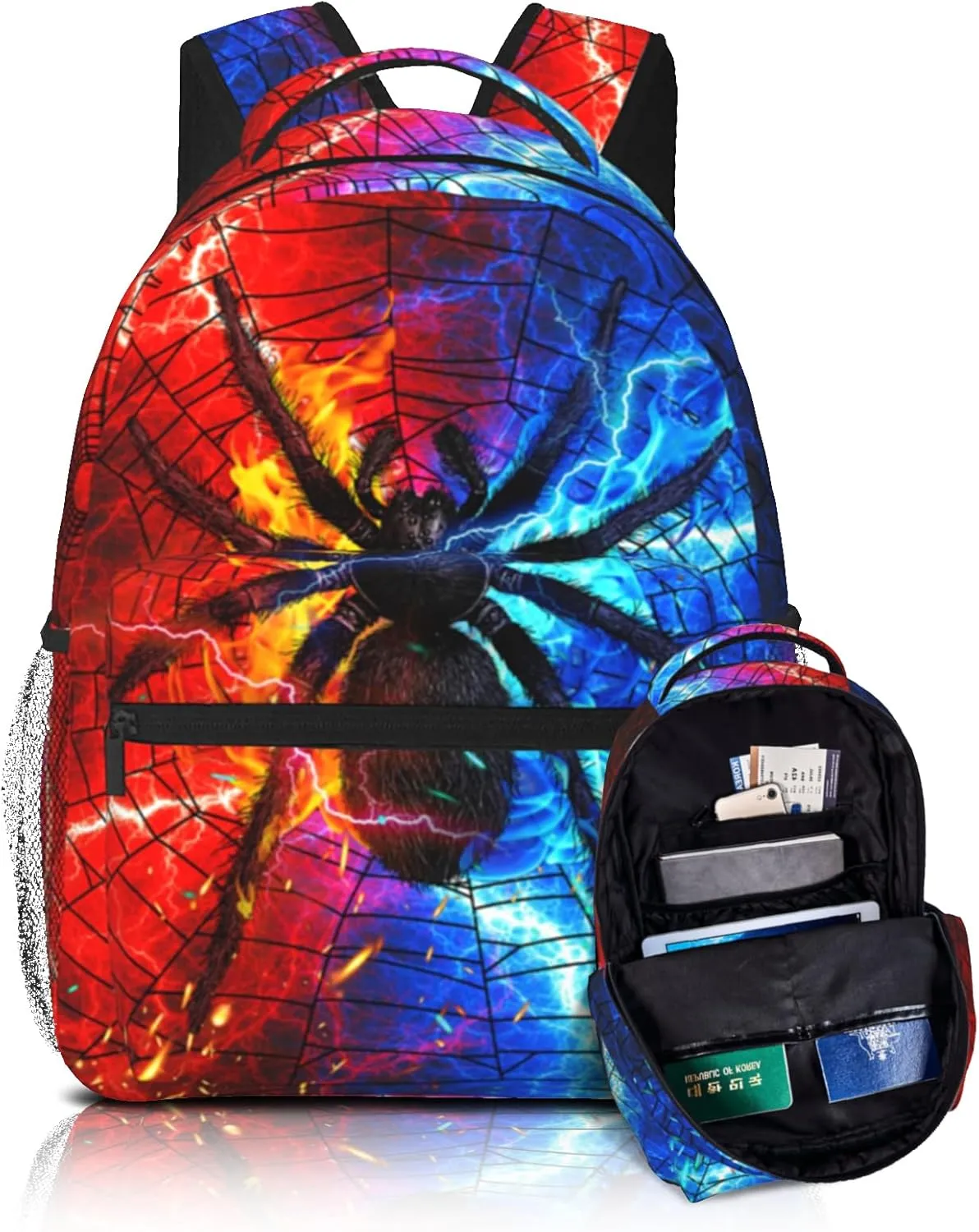 Kids School Backpack Sipder Cartoon Schoolbag Lightweight Waterproof Book Bag for Kids Boys School Bags for Kindergarten Primary Elementary Preschool Back to School Gifts