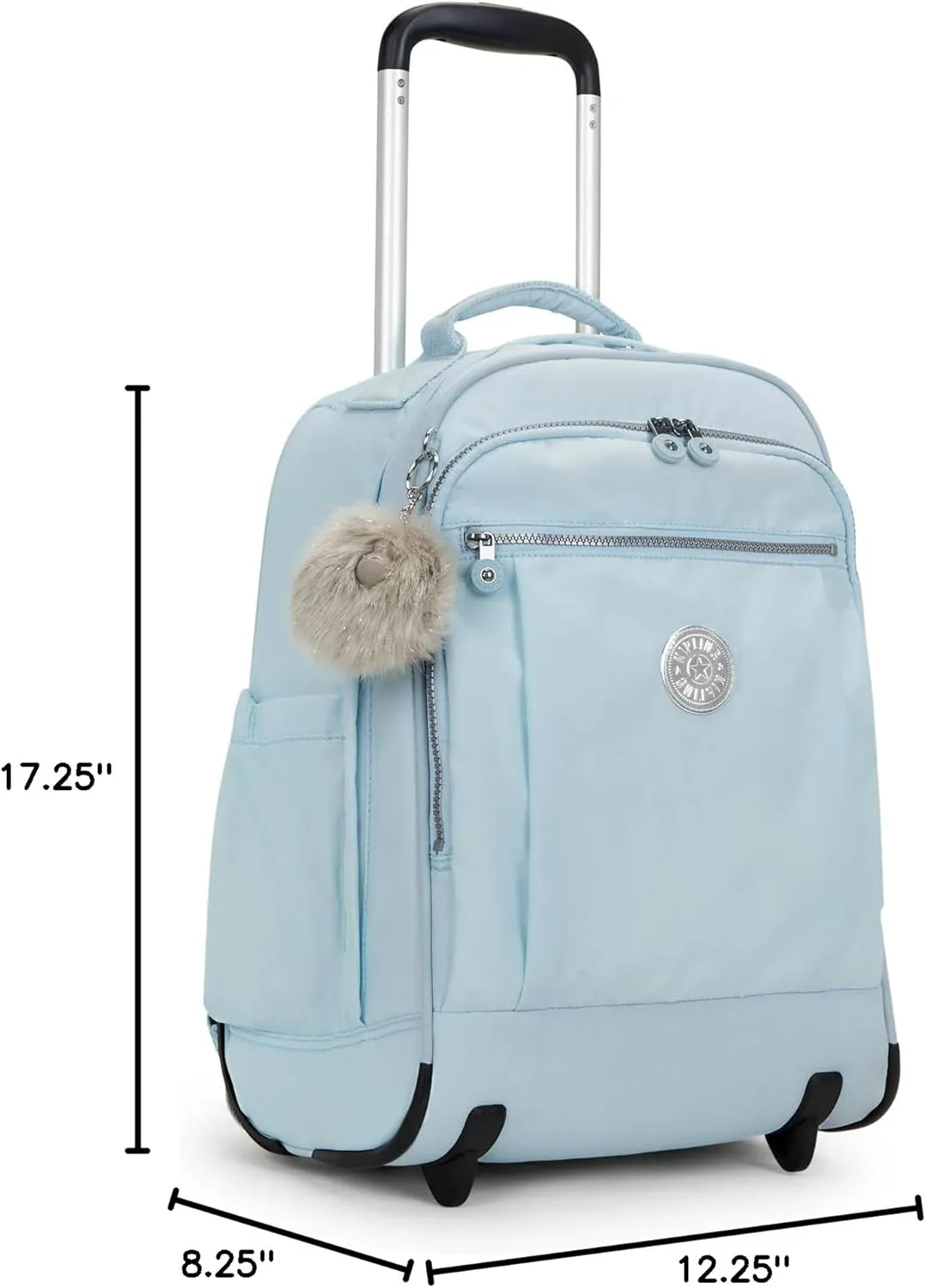 Kipling Women's Gaze Large Rolling Backpack, Durable, Wheeled Backpack with Adjustable Shoulder Straps, Nylon Book Bag