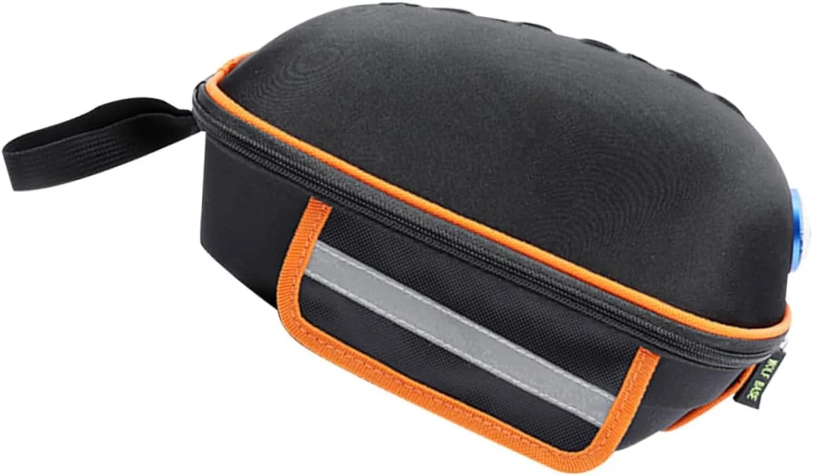 Kisangel 1Pc Large Capacity Hard Shell Bike Rack Bag Quick Release Backseat Shelf Pouch for Cycling