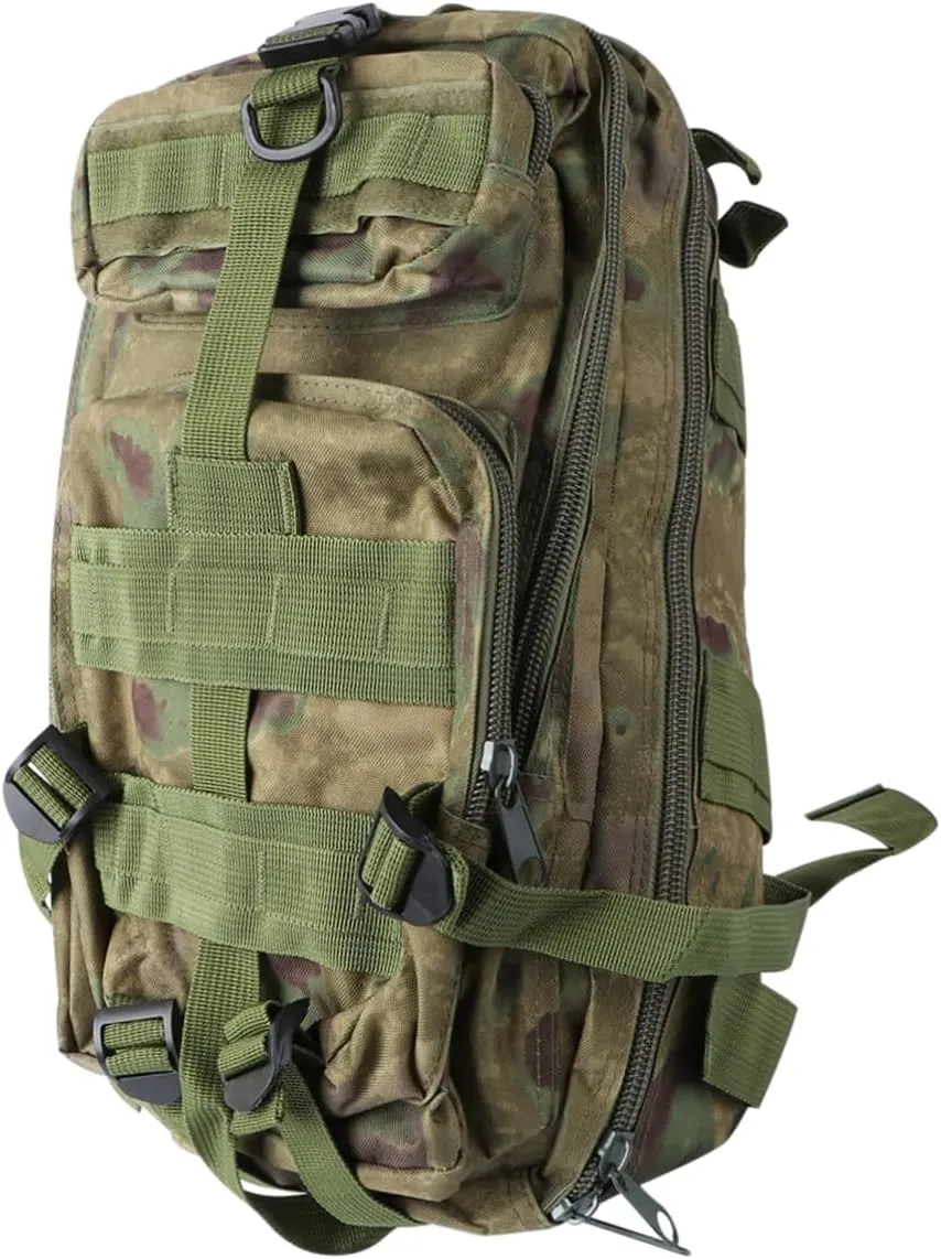Kisangel Men's Camouflage Backpack Lightweight Trekking Bag 20-35l Organized Pockets for Hiking Camping and Travel