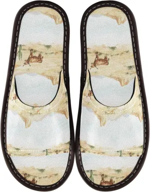 KLL Slippers Indoor and Outdoor Reusable Non-Slip Open Toe Slide Slipper for Guest, Hotel, Travel, Airplane