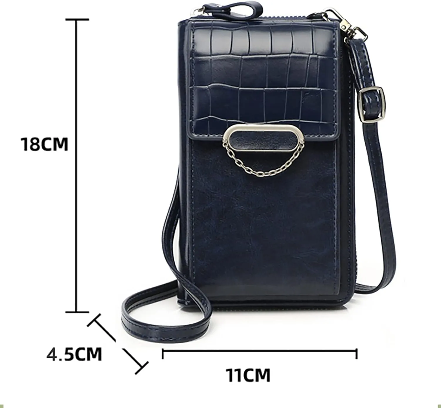 Korean Vertical Women's Functional Large Capacity Single Shoulder Messenger Bag Handbags for Women (Gold, One Size)