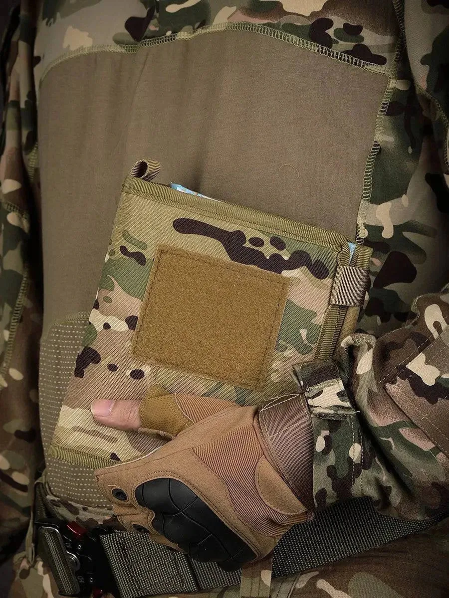 Kosibate Tactical Map Storage Bag - Foldable Sundries Pouch with EDC Tool Pocket