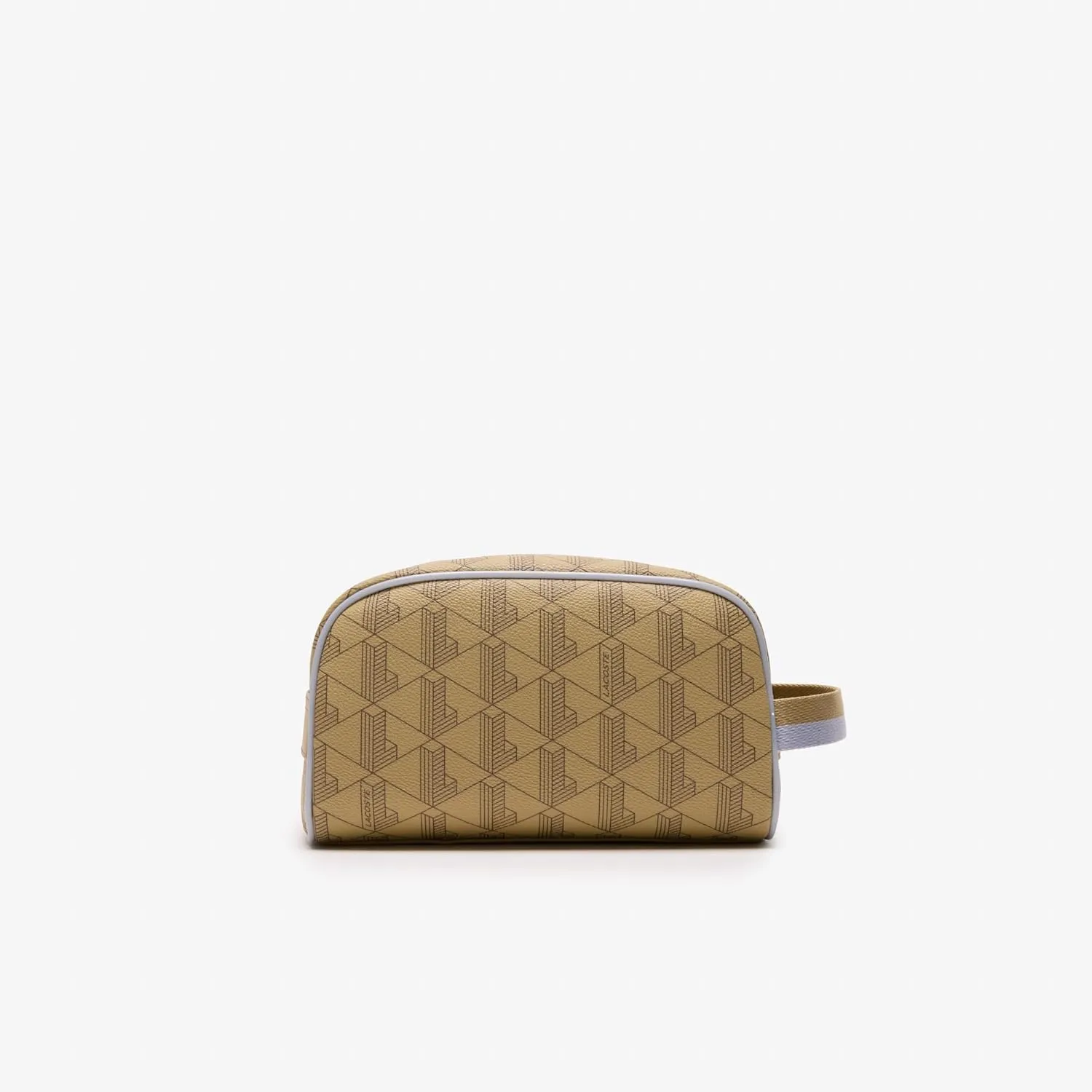 Lacoste Unisex The Blend Grained Texture Vanity Bag, Mono Ochre/Lilac, One SIze