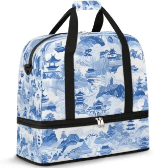 Landscape Wallpaper Travel Duffel Bag, Travel Essentials, Gym Bag for Women, Weekender Overnight Bag With Shoes Compartment, Carry On Bags for Airplanes