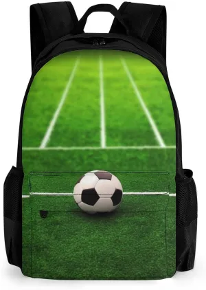 Laptop Backpack for Women Men Daypack Grass Field Soccer Playground Backpacks Computer Bag Travel Laptop Bag Casual Work Bag