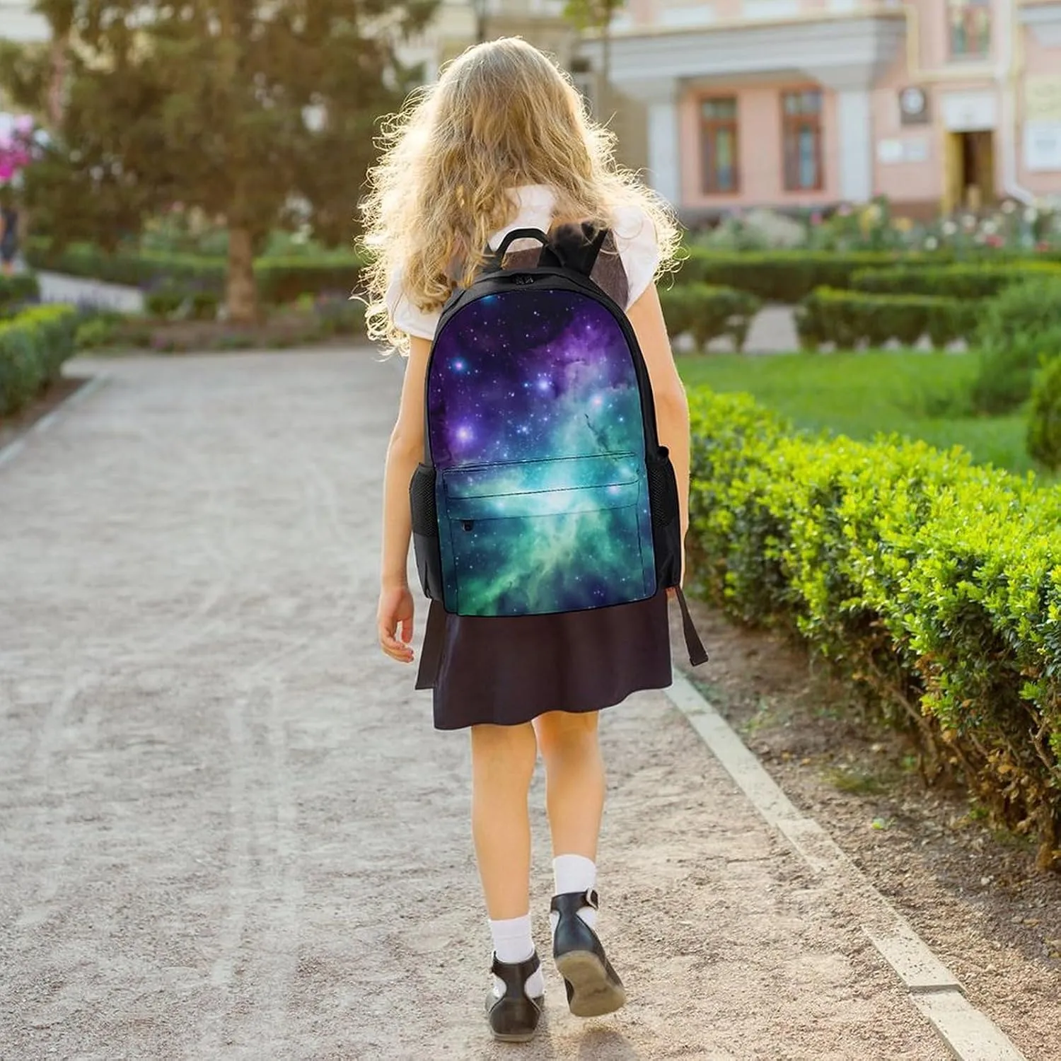 Laptop Backpack for Women Men Daypack Green Blue Purple Galaxy Backpacks Computer Bag Travel Laptop Bag Casual Work Bag