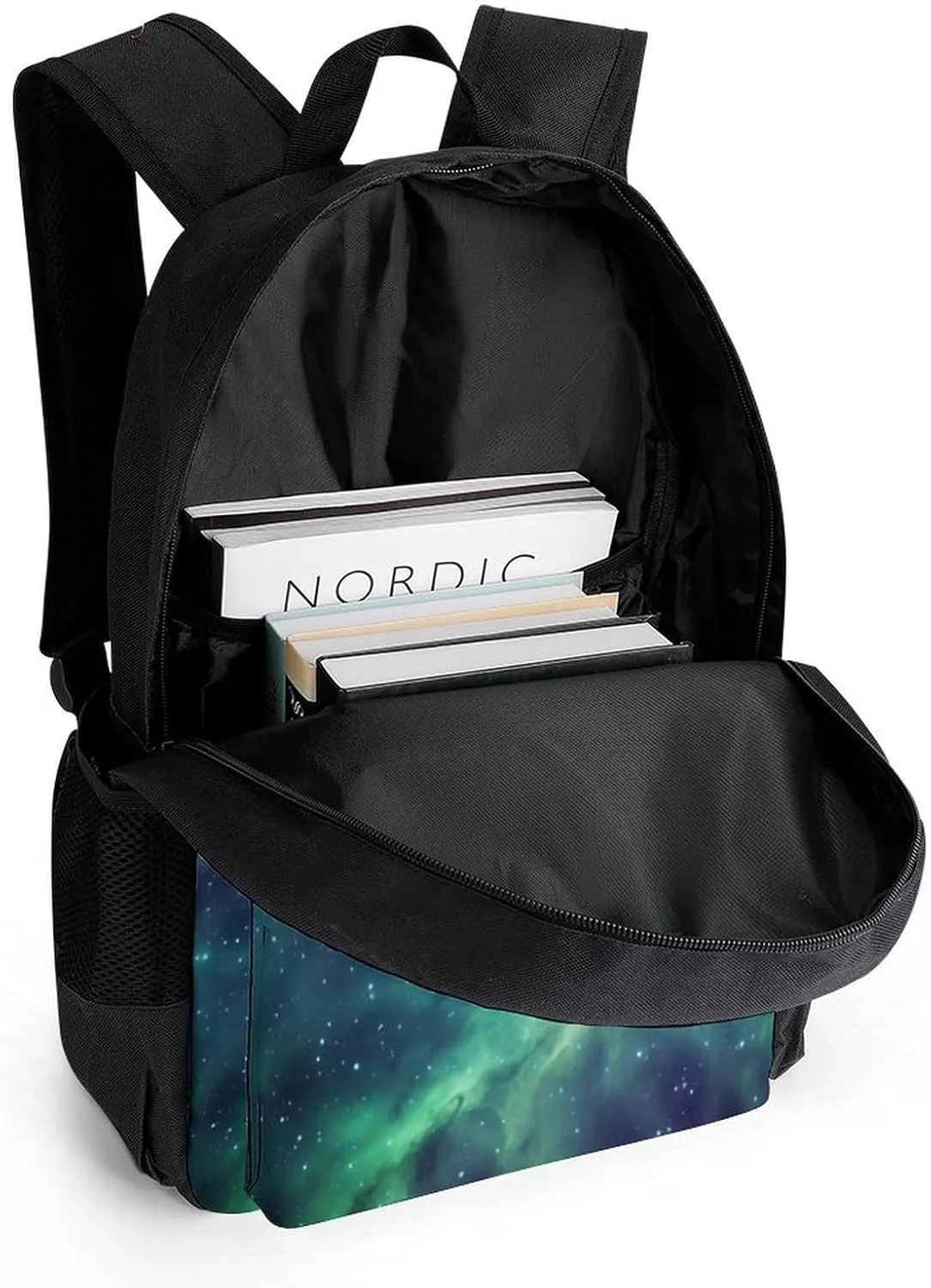 Laptop Backpack for Women Men Daypack Green Blue Purple Galaxy Backpacks Computer Bag Travel Laptop Bag Casual Work Bag