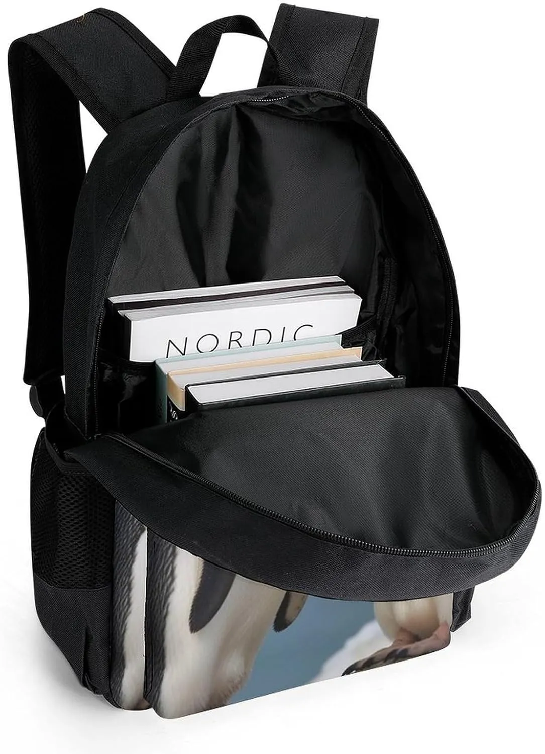 Laptop Backpack for Women Men Daypack I Love Penguins Backpacks Computer Bag Travel Laptop Bag Casual Work Bag