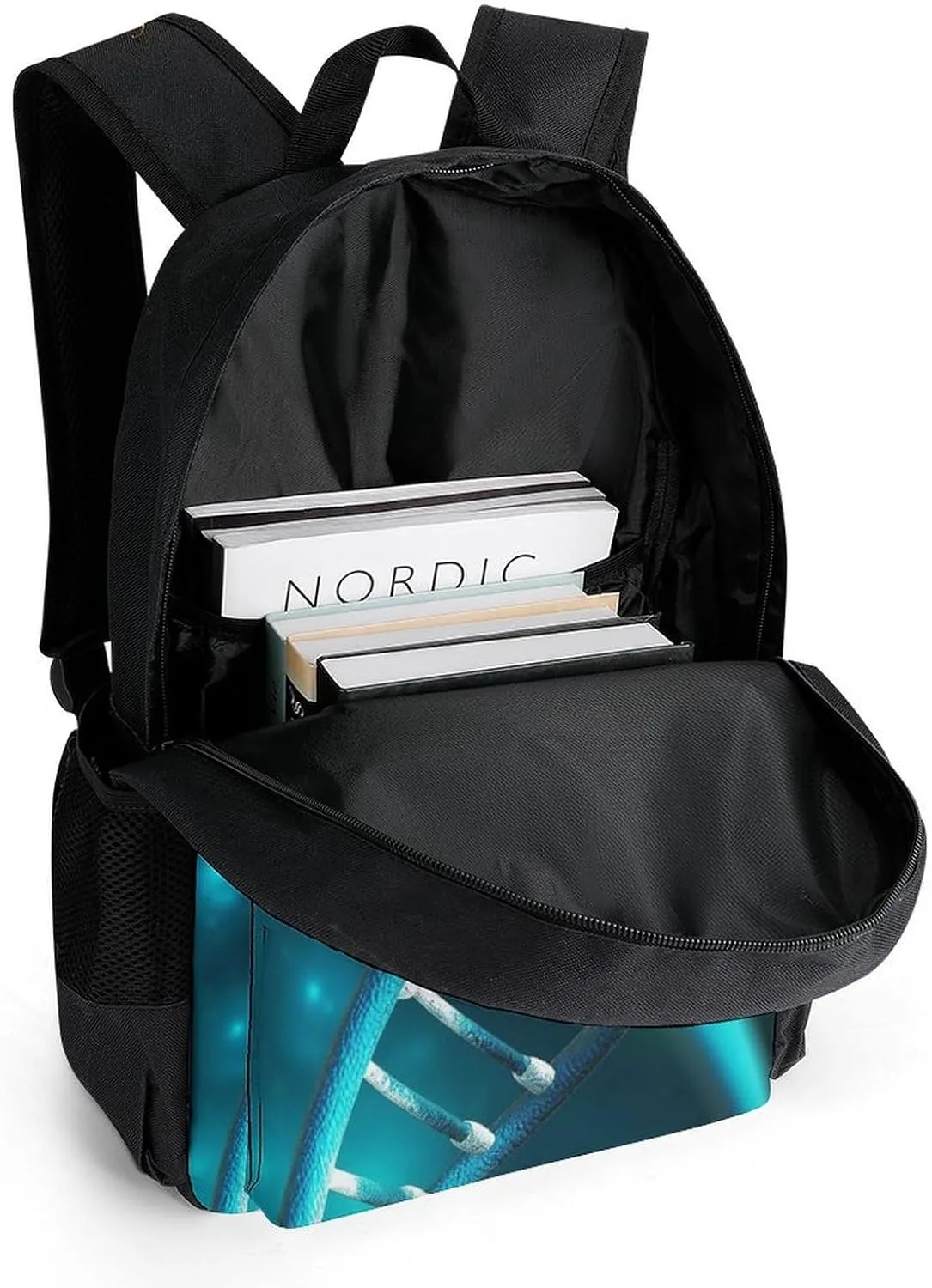 Laptop Backpack for Women Men Daypack Science Gene Strand Backpacks Computer Bag Travel Laptop Bag Casual Work Bag, 42x30.5cm, XB0604116