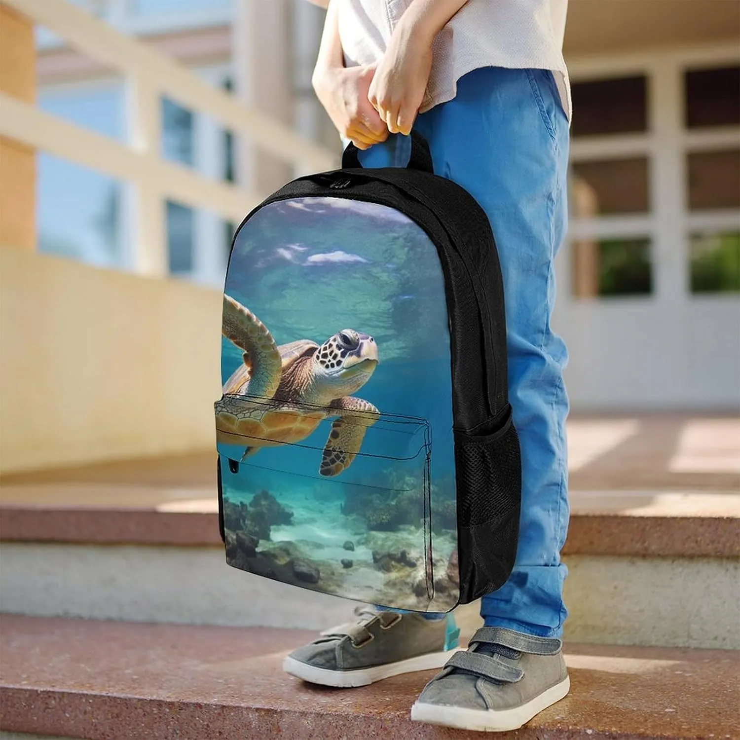 Laptop Backpack for Women Men Daypack Sea Turtle Backpacks Computer Bag Travel Laptop Bag Casual Work Bag