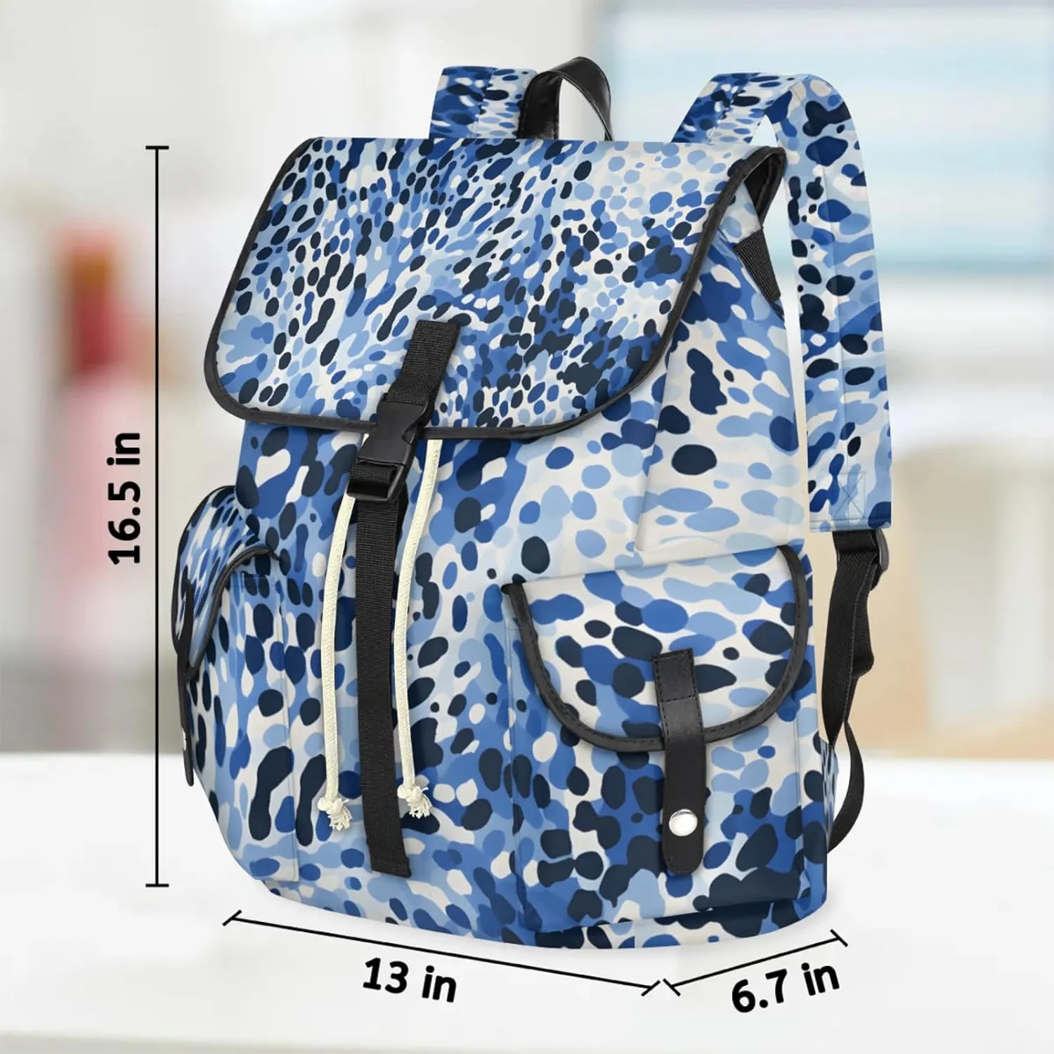 Laptop Backpacks Camouflage Spots Travel Backpack for Women Work Backpack Computer Bag for Business Travel Fits 15 Inch Laptop