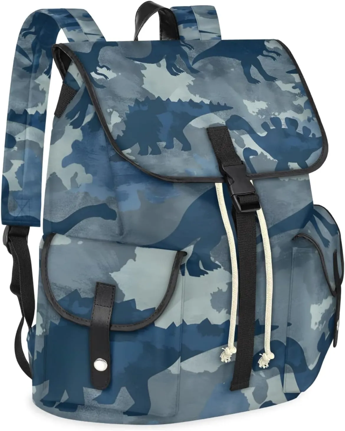 Laptop Backpacks Dinosaurs Camouflage Travel Backpack for Women Work Backpack Computer Bag for Business Travel Fits 15 Inch Laptop