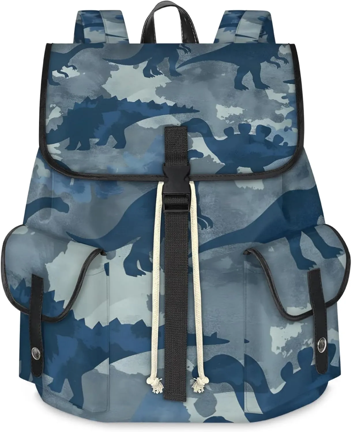 Laptop Backpacks Dinosaurs Camouflage Travel Backpack for Women Work Backpack Computer Bag for Business Travel Fits 15 Inch Laptop