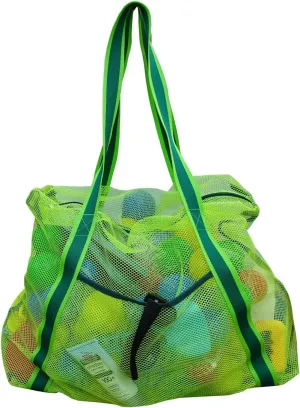 Large Beach Bag with Zipper Lightweight Beach Toy Bag Mesh Bag for Swimming Pool Sand Toys