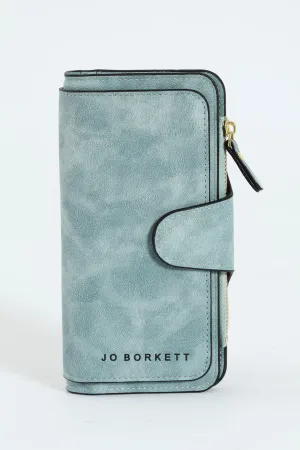 Large Bi Fold Wallet - Aqua