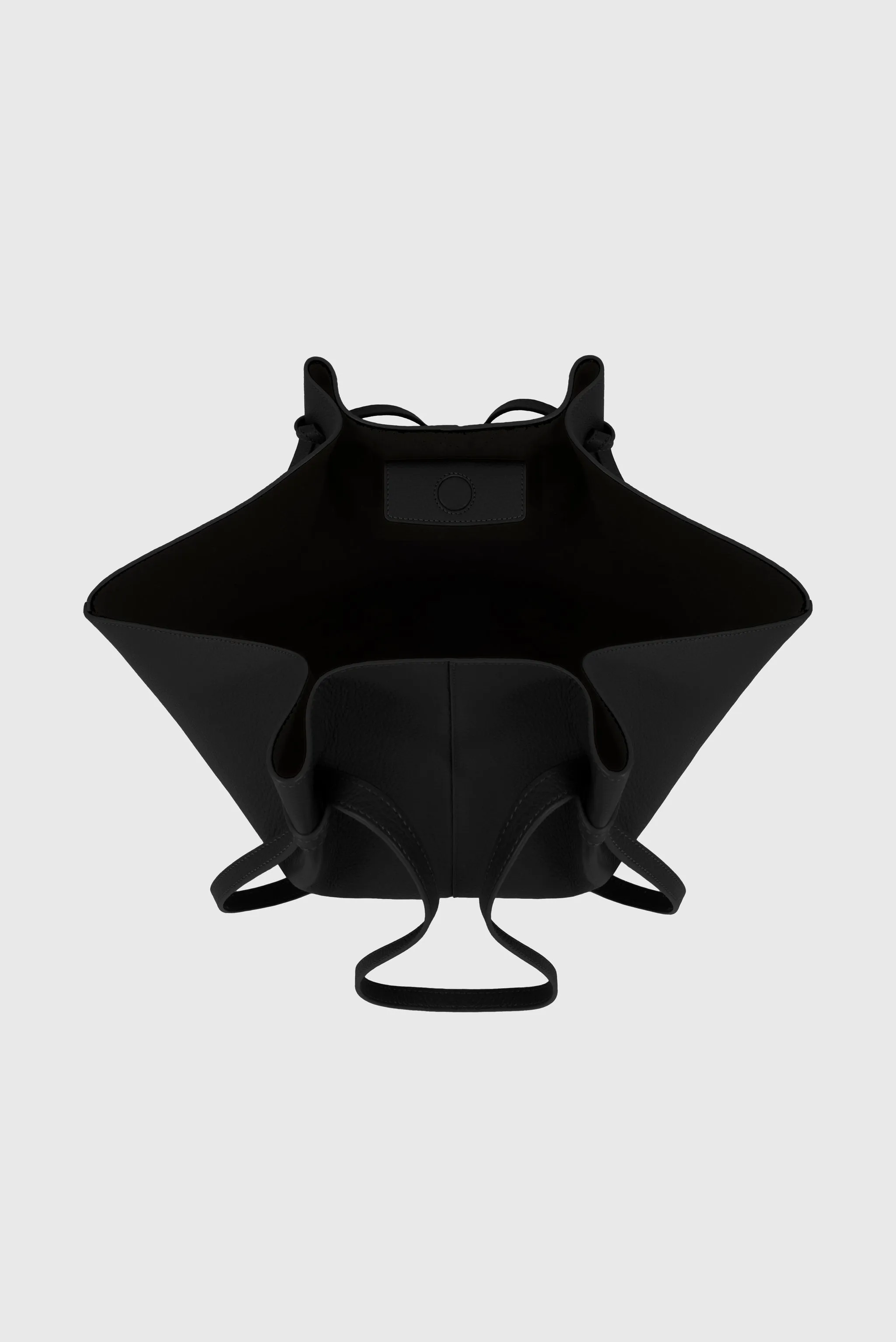 Large Mochi Black Pebbled Grained