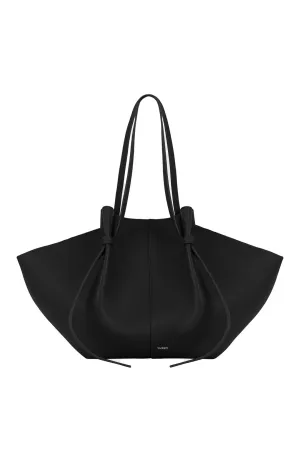 Large Mochi Black Pebbled Grained