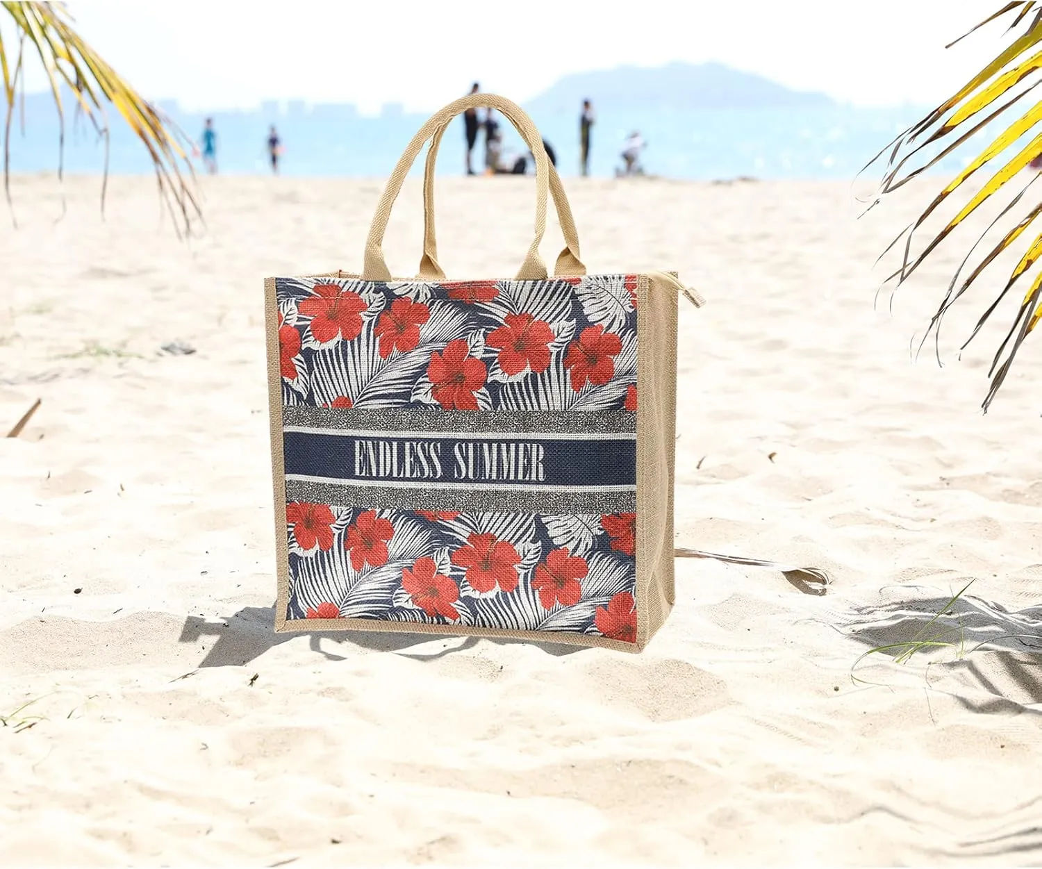 Large Straw Tote Bag for Women Rattan Woven Straw Beach Bag Purse Colored Stripe Shoulder Bags Handbag Summer