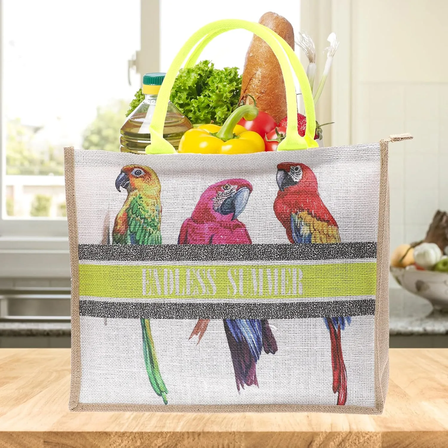 Large Straw Tote Bag for Women Rattan Woven Straw Beach Bag Purse Colored Stripe Shoulder Bags Handbag Summer