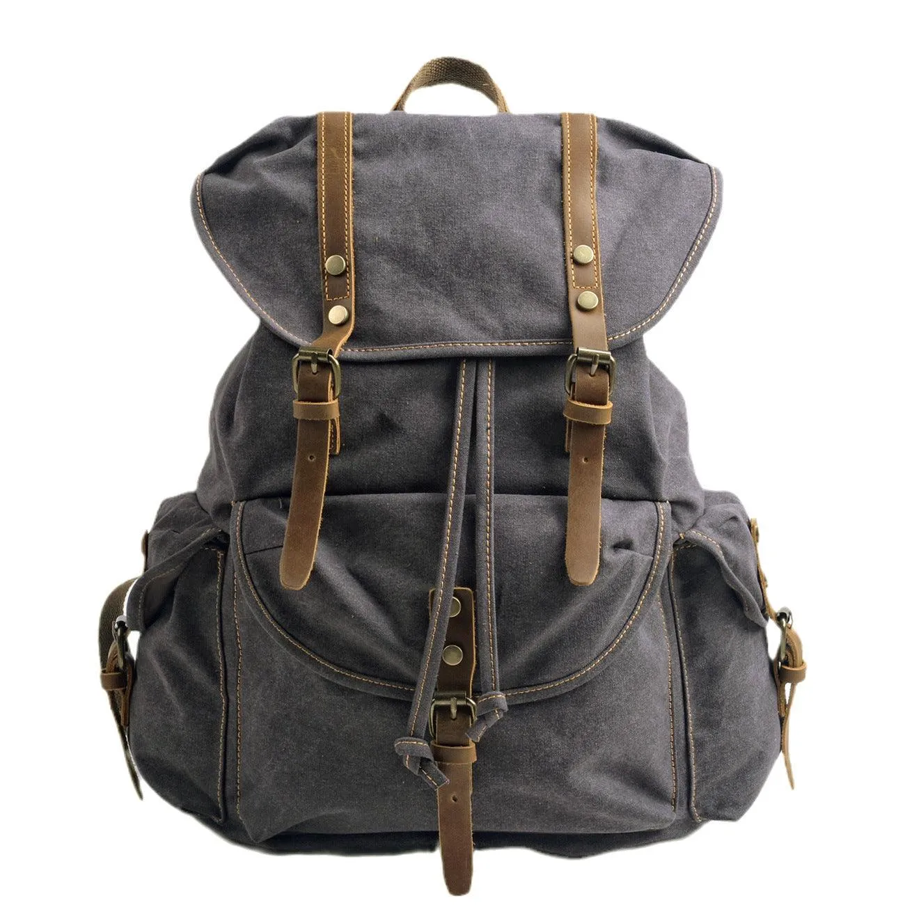 Large Vintage Canvas Backpack Travel For Men