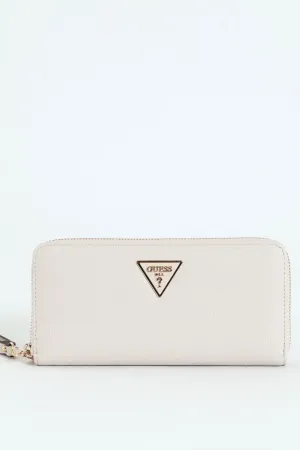 Laurel Large Zip Around Purse - Ivory