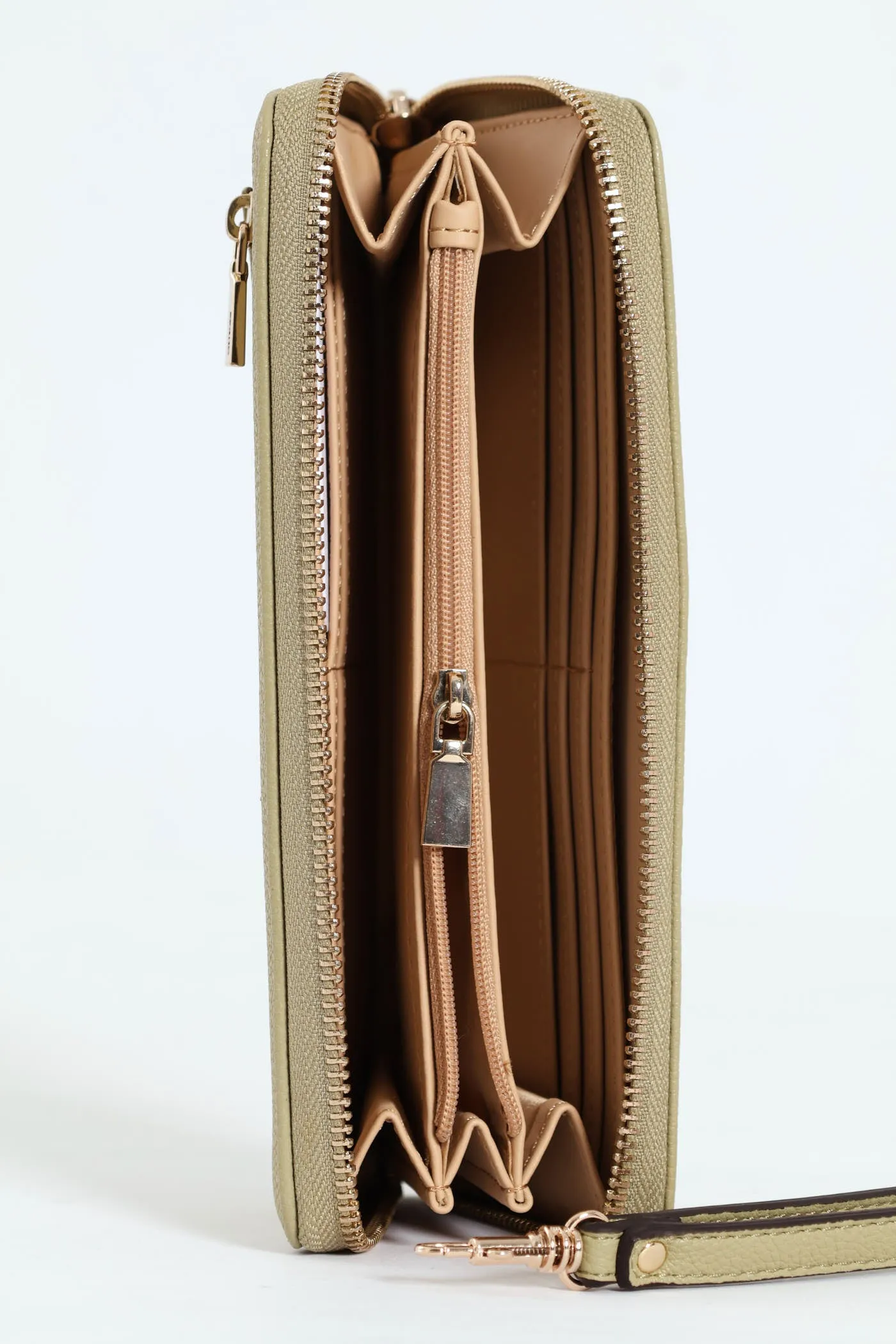 Laurel Large Zip Around Purse - Sage