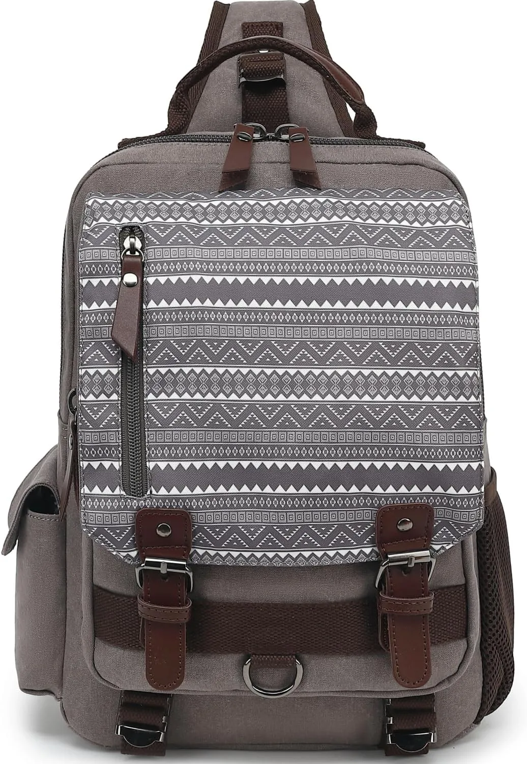 Leaper Retro Crossbody Bag Sling Bag Canvas Messenger Bag for Men Women Shoulder Bag Crossbody Handbags Satchel Travel Bag