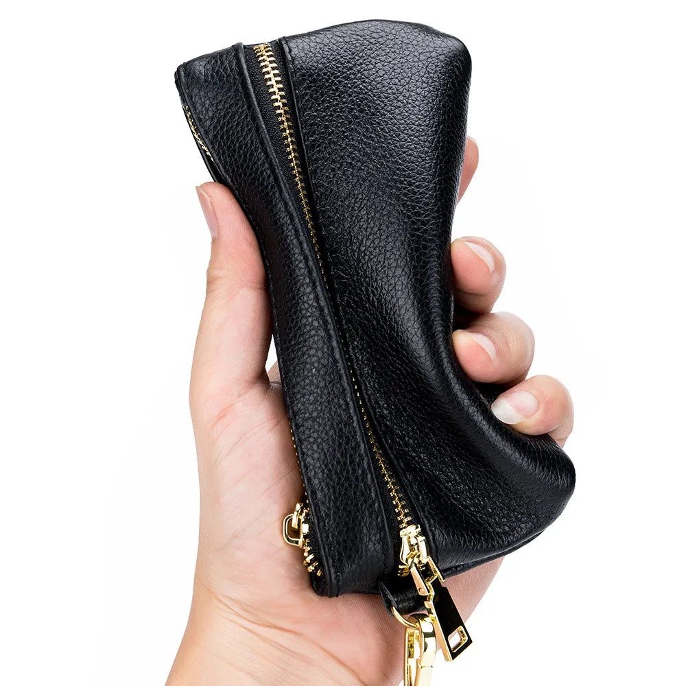 Leather Grocery Carrying Clutch Korean Style Purses