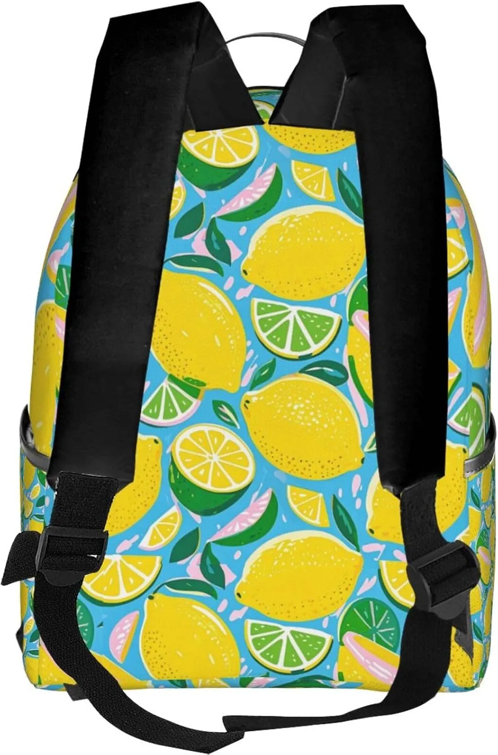 Lemon and Lime Refreshing Adult Backpacks 14 Inch Laptop Backpack Double Shoulder Bag for Work Travel Gifts