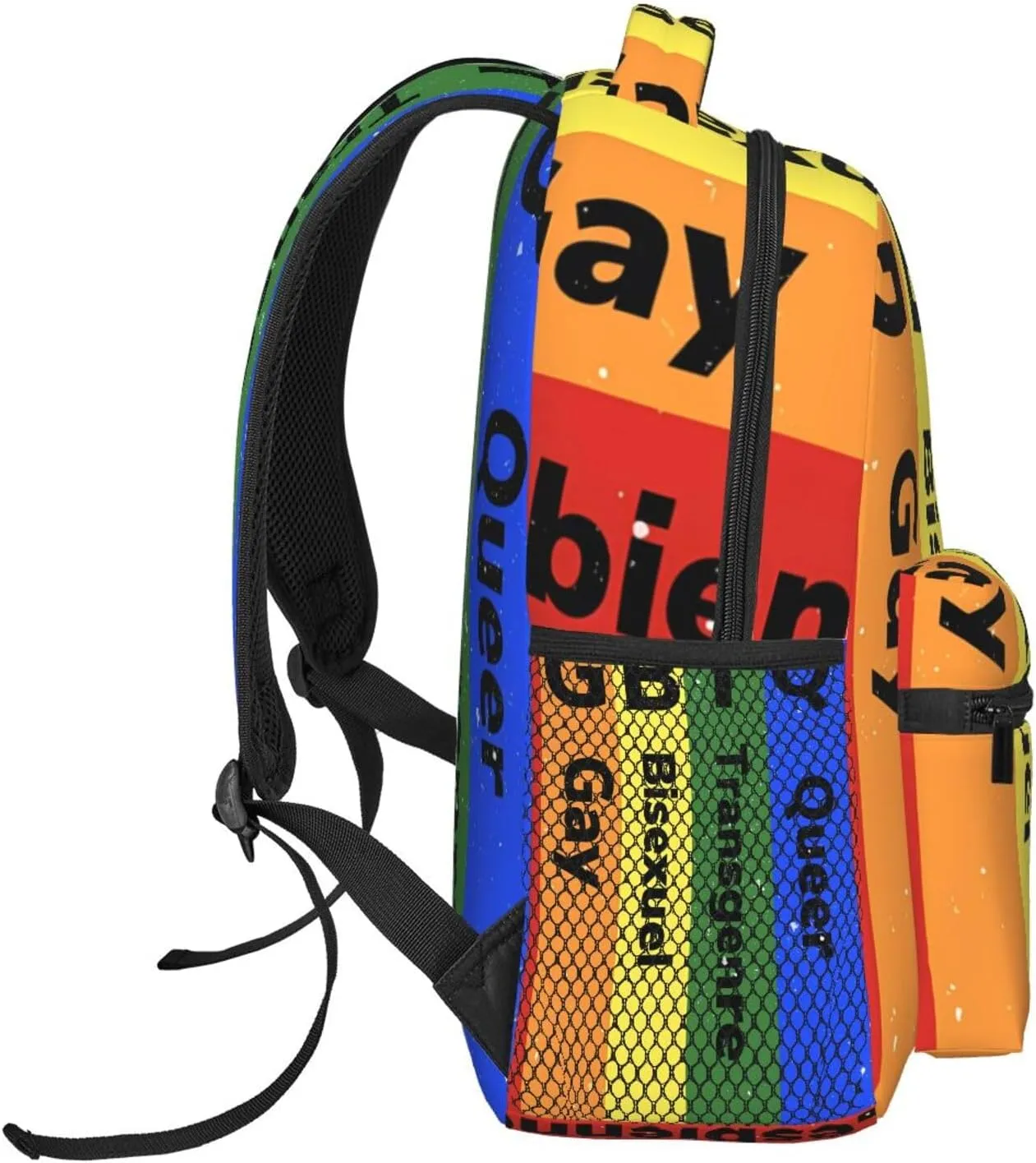 Lgbt Rainbow Gay Pride Flag Lgbtqi Backpacks 15 Inch Laptop Backpack Multipurpose Double Shoulder Bag For Men Women Gifts